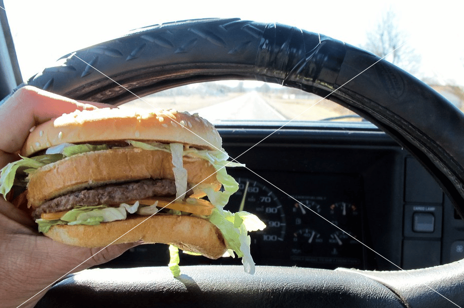 How Dangerous is Eating While Driving?