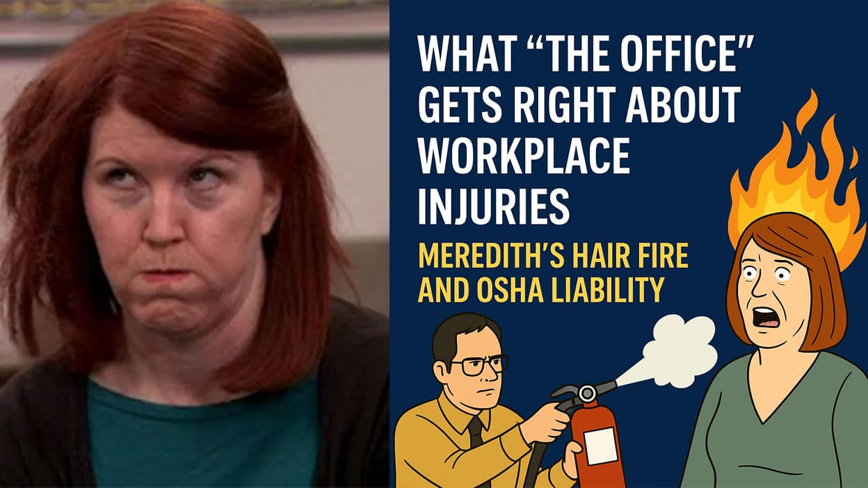 Workplace Injury in The Office: Meredith’s Hair Fire & OSHA Liability