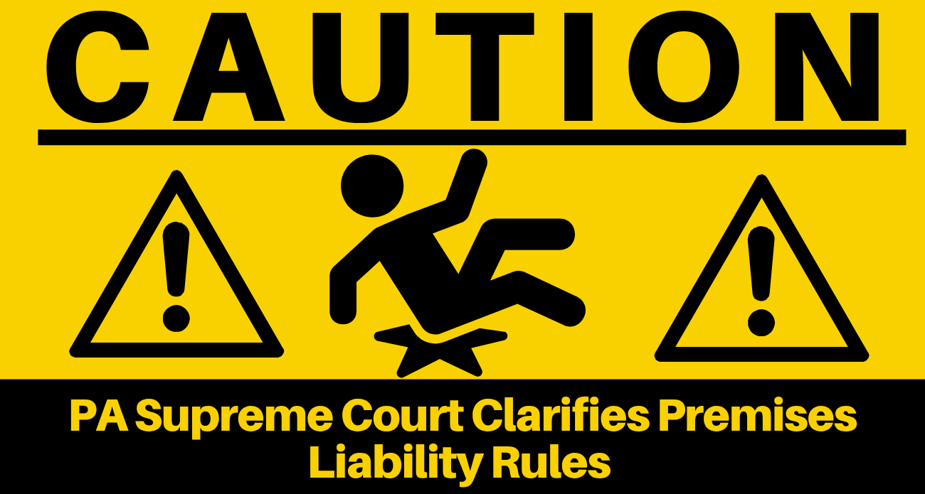 trip and fall lawsuit Pennsylvania