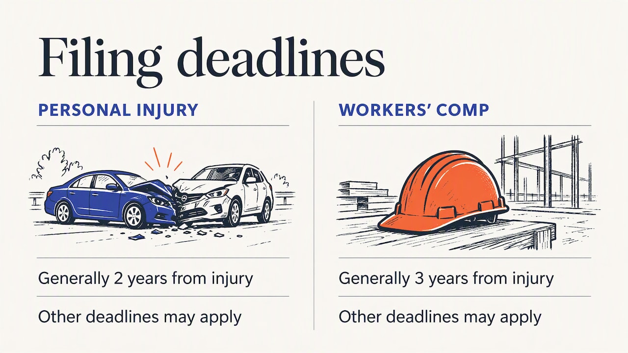 General Pennsylvania injury claim filing deadlines